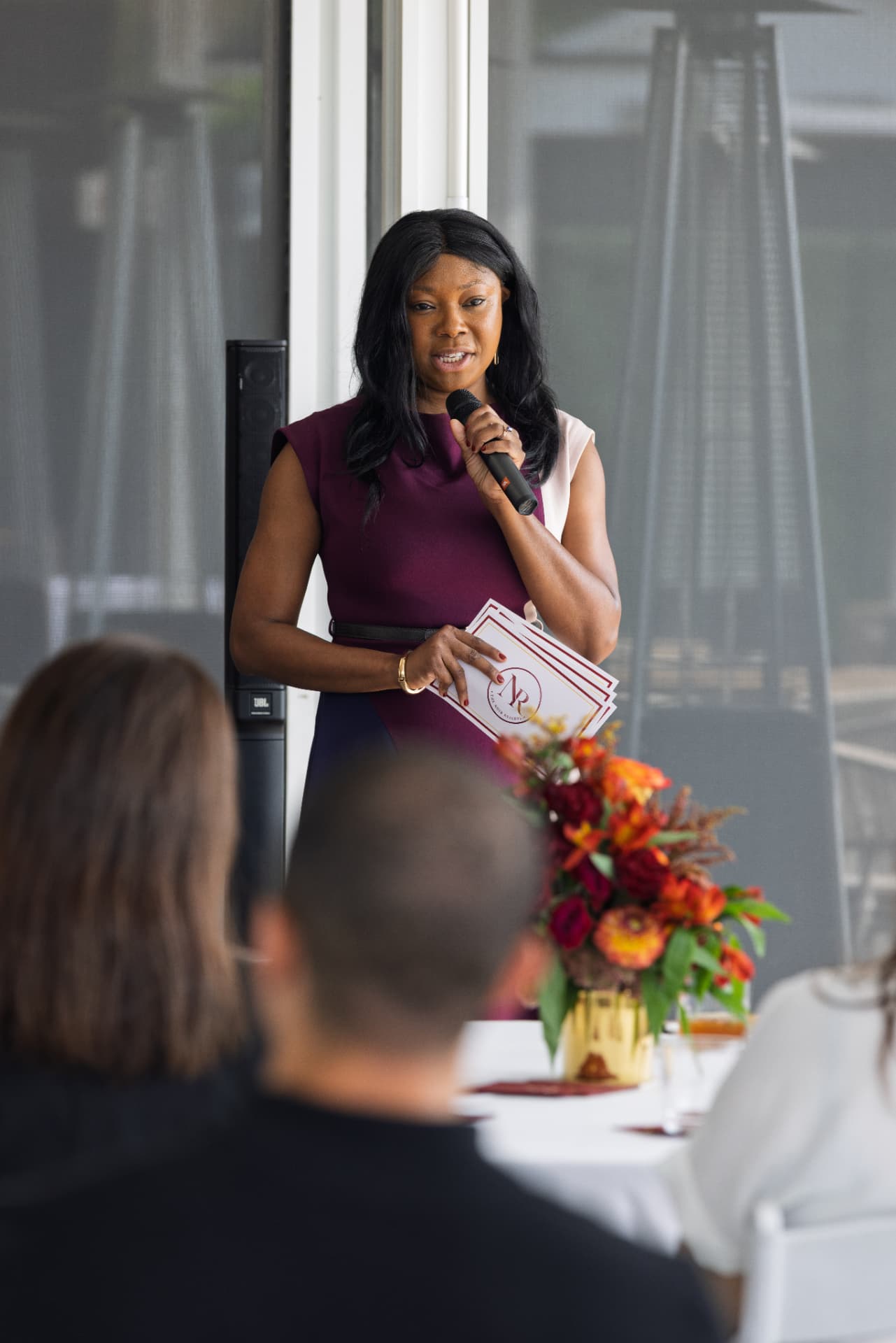 Nneka Enurah Lee welcoming guests at The Noir Reserve breakfast